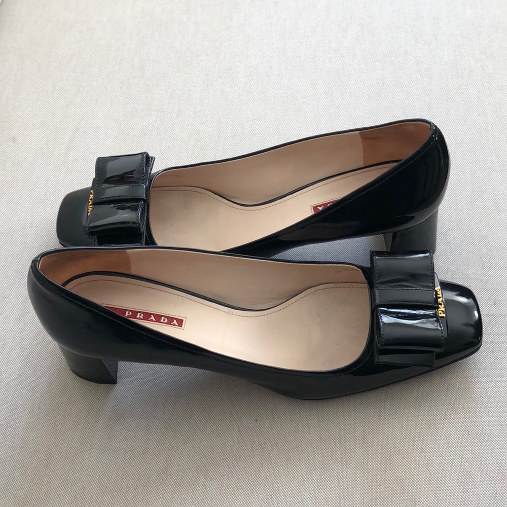 Prada patent heels size 41